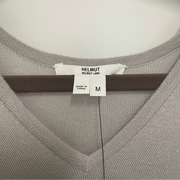 Helmut Lang Knit Long Sleeve V - Neck Wide HM Pull Over - Picture 3 of 5